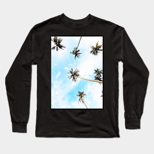 Landscape, Palms, Tropical print, Palm trees sunset Long Sleeve T-Shirt